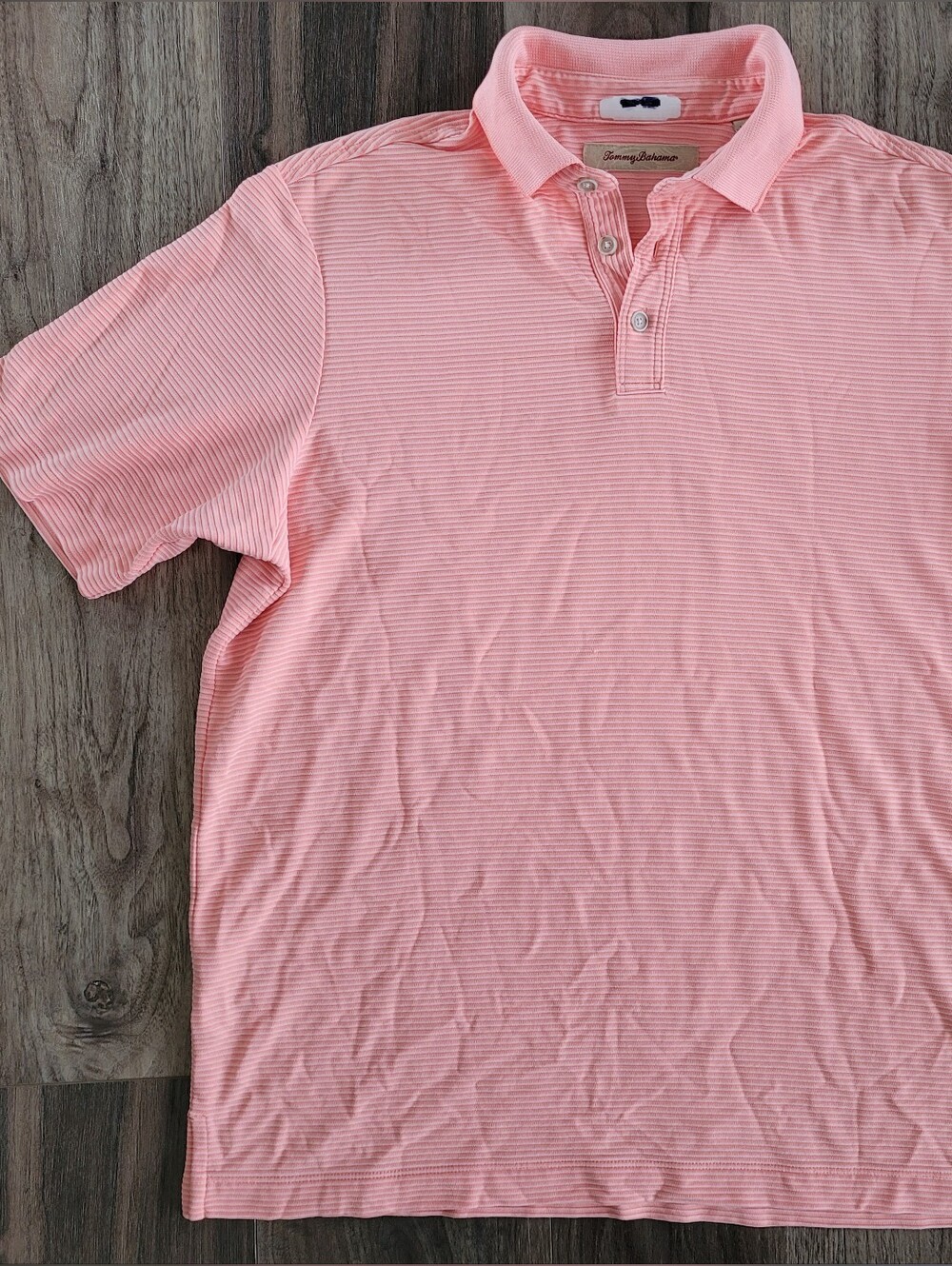 Men's Pink Short-Sleeve Polo Shirt